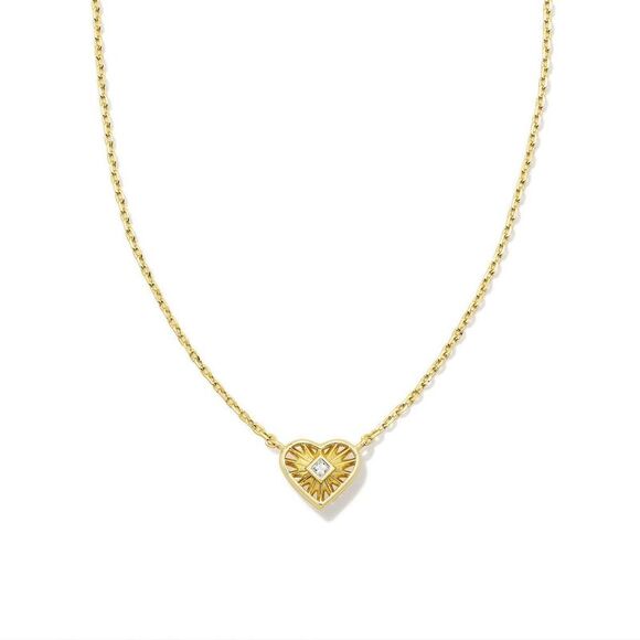 Kendra Scott Jewelry - Kendra Scott -  Anna Sunburst Pendant Necklace - Gold Gold